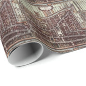 Replik Stadtplan von Delft 1649 Geschenkpapier (Rolleneckpunkt)