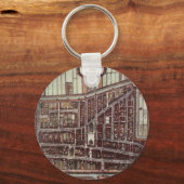 Replik Stadtplan von Delft 1649 Schlüsselanhänger (Vorderseite)