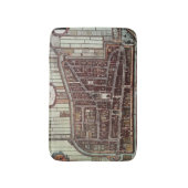 Replik Stadtplan von Delft aus dem Jahr 1649 Badematte (Vorderseite Vertikal)