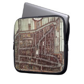 Replik Stadtplan von Delft aus dem Jahr 1649 Laptopschutzhülle (Vorderseite Links)