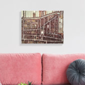 Replik Stadtplan von Delft aus dem Jahr 1649 Leinwanddruck (Insitu (Wohnzimmer))