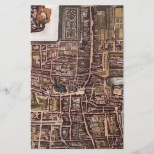 Replik Stadtplan von Den Haag 1649 Briefpapier