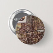 Replik Stadtplan von Den Haag 1649 Button (Vorne & Hinten)