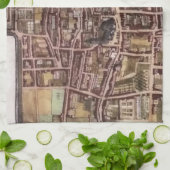 Replik Stadtplan von Den Haag 1649 Geschirrtuch (Gefaltet)