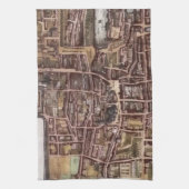 Replik Stadtplan von Den Haag 1649 Geschirrtuch (Vertikal)