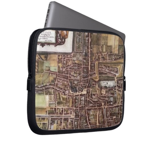 Replik Stadtplan von Den Haag 1649 Laptopschutzhülle (Vorne Rechts)
