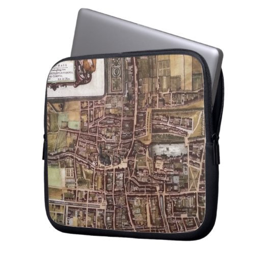 Replik Stadtplan von Den Haag 1649 Laptopschutzhülle (Vorderseite Links)