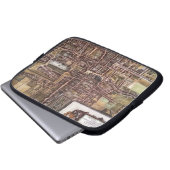 Replik Stadtplan von Den Haag 1649 Laptopschutzhülle (Vorne Knopf)