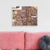 Replik Stadtplan von Den Haag 1649 Leinwanddruck (Insitu (Wohnzimmer))