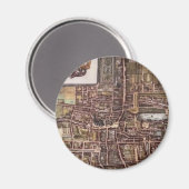 Replik Stadtplan von Den Haag 1649 Magnet (Vorderseite/Rückseite)