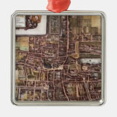 Replik Stadtplan von Den Haag 1649 Ornament Aus Metall (Vorne)