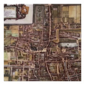 Replik Stadtplan von Den Haag 1649 Poster (Vorderseite)