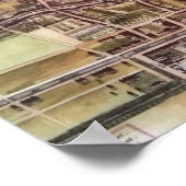 Replik Stadtplan von Den Haag 1649 Poster (Ecke)