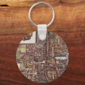 Replik Stadtplan von Den Haag 1649 Schlüsselanhänger (Vorderseite)