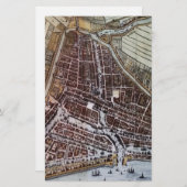 Replik Stadtplan von Rotterdam 1652 Briefpapier (Vorne/Hinten)