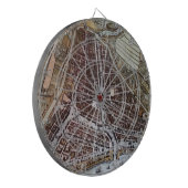 Replik Stadtplan von Rotterdam 1652 Dartscheibe (Vorderseite Links)