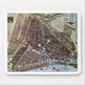 Replik Stadtplan von Rotterdam 1652 Mousepad (Vorne)