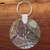 Replik Stadtplan von Rotterdam 1652 Schlüsselanhänger (Vorderseite)