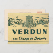 Replik Verdun, Schlachtfelder Postkarte (Vorne/Hinten)