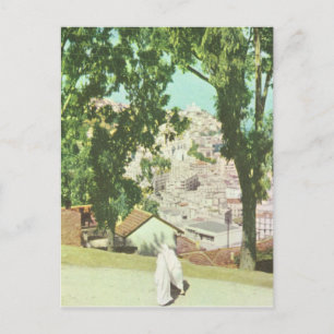 Replik Vintage Algerien, Panorama der Stadt Postkarte