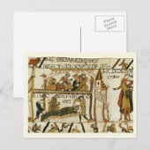 Replik Vintage Postkarte, Bayeaux Tapestes Postkarte (Vorne/Hinten)