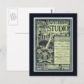Replik Vintage Postkarte, Das Studio, Abdeckung Postkarte (Vorne/Hinten)