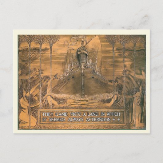 Replik Vintage Postkarte, Kupferstich Postkarte (Vorderseite)