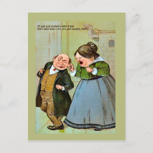 Replik Vintage Postkarte, Spaß, Paar 1 Postkarte (Vorderseite)