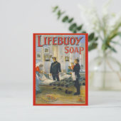 Replik Vintage Werbung, Lifebuooy Seife Postkarte (Stehend Vorderseite)