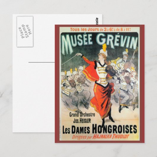 Replik Vintage Werbung, Museo Grevin Postkarte (Vorne/Hinten)