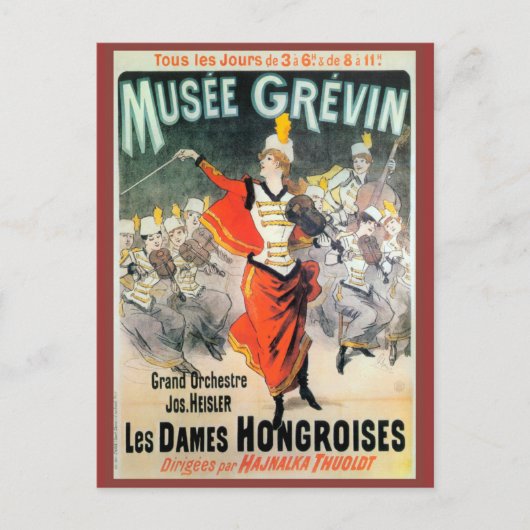 Replik Vintage Werbung, Museo Grevin Postkarte (Vorderseite)