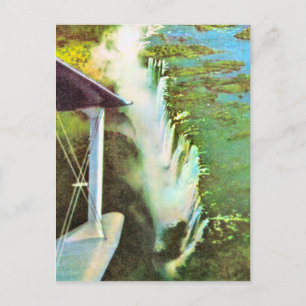 Replik Vintage Zambezi-Fluss, Victoriafälle Postkarte