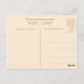 Replik Vintager Überbleibsel eines Feldlazaretts Postkarte (Rückseite)