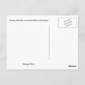 Replik Vintages Äthiopien, Kenia, Nairobi, abgedec Postkarte (Rückseite)