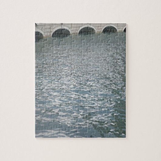 Replik-Vintages europäisches Gebäude um Kanäle Puzzle (Vertikal)