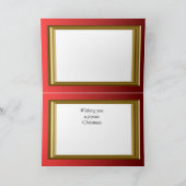 Replik-Vintages Weihnachten, Stechpalme, Beeren, Feiertagskarte (Innenseite)