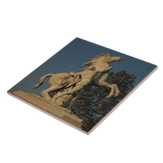 Replik von einer des zwei "mergelige Pferd" Fliese (Seite)