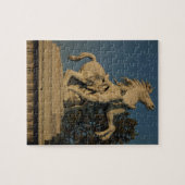 Replik von einer des zwei "mergelige Pferd" Puzzle (Horizontal)