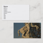 Replik von einer des zwei "mergelige Pferd" Visitenkarte (Vorne/Hinten)