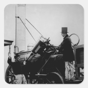 Replik von Stephensons Rakete, 1929 Quadratischer Aufkleber