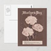 Replikat Vintage-Postkarte, Muttertag Postkarte (Vorne/Hinten)