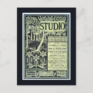 Replikat Vintage-Postkarte, The Studio, Cover Postkarte