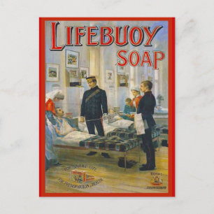 Replikate Vintage-Werbung, Lifebouy-Seife, Postkarte