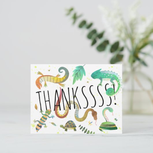 Replizieren Postkarten Party Vielen Dank Note Card (Stehend Vorderseite)