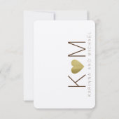 reply, respond rsvp classy wedding karte (Rückseite)
