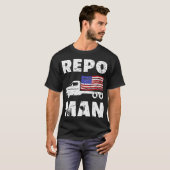 Repo Man Patriotic Flag and Flatbed T-Shirt (Vorne ganz)