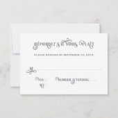 Répondez sil vous Plait RSVP Karte (Rückseite)