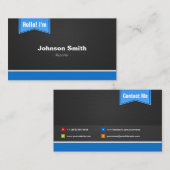 Reporter - Hallo Kontakt Visitenkarte (Vorne/Hinten)