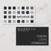 REPORTER (Mod-Quadrate) Visitenkarte (Vorne/Hinten)