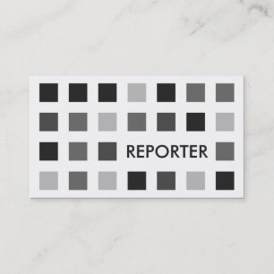REPORTER (Mod-Quadrate) Visitenkarte